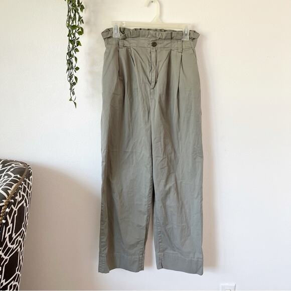 🌿3/$35 SALE🌿 Everlane Paperbag Pant in Dried Thyme Sz S - Picture 1 of 7